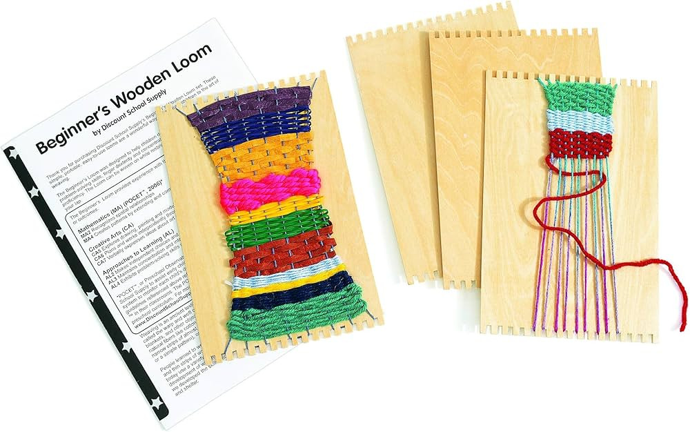Colorations RLOOM Beginners Wooden Loom, Set of 12, for Kids, Arts & Crafts, Weaving, Craft Activ... | Amazon (US)