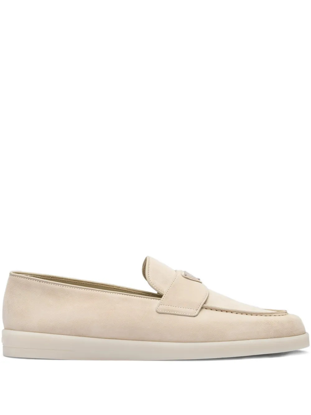 Prada suede loafers - Neutrals | Farfetch Global