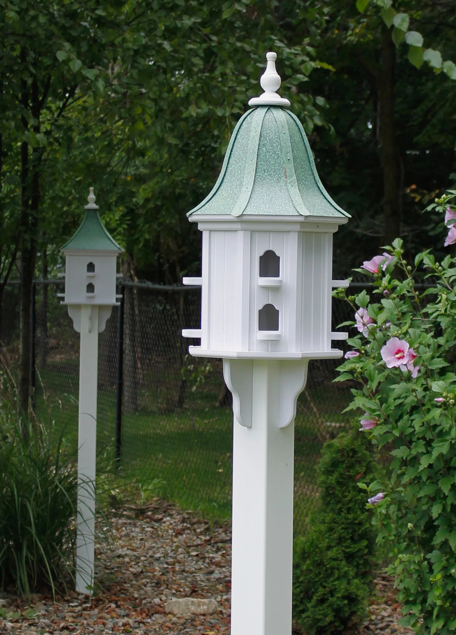 Goolsby 28'' H x 14'' W x 14'' D Freestanding Rust Resistant Birdhouse | Wayfair North America
