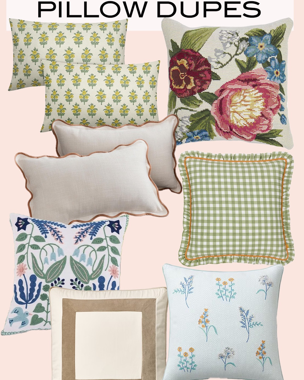 Sharing the best Anthropologie pillow dupes that give you that chic, boutique look for way less. These affordable pillows have the same boho, designer inspired vibe- perfect for elevating your couch, or accent chair without the splurge. Cozy, trendy, and budget friendly home decor finds that you will actually love. All linked here.

#LTKSeasonal #LTKHome