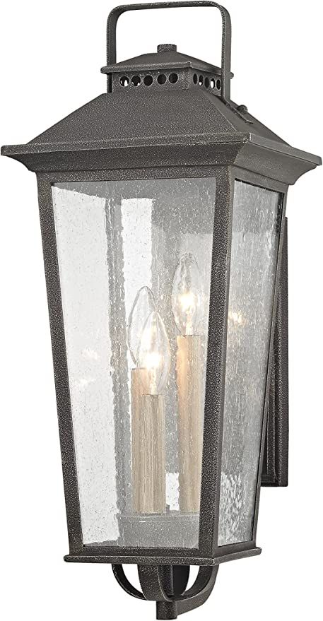 Fifth and Main WL-2110 Parsons Field 3 Light Medium Outdoor Wall Sconce, Aged Pewter | Amazon (US)