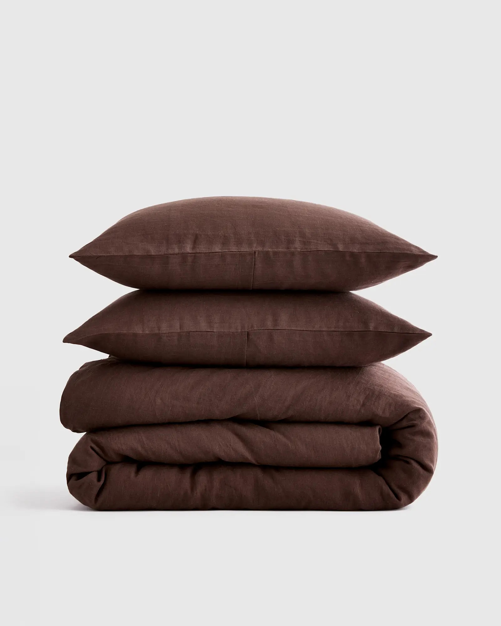 European Linen Duvet Cover Set in Espresso | Quince