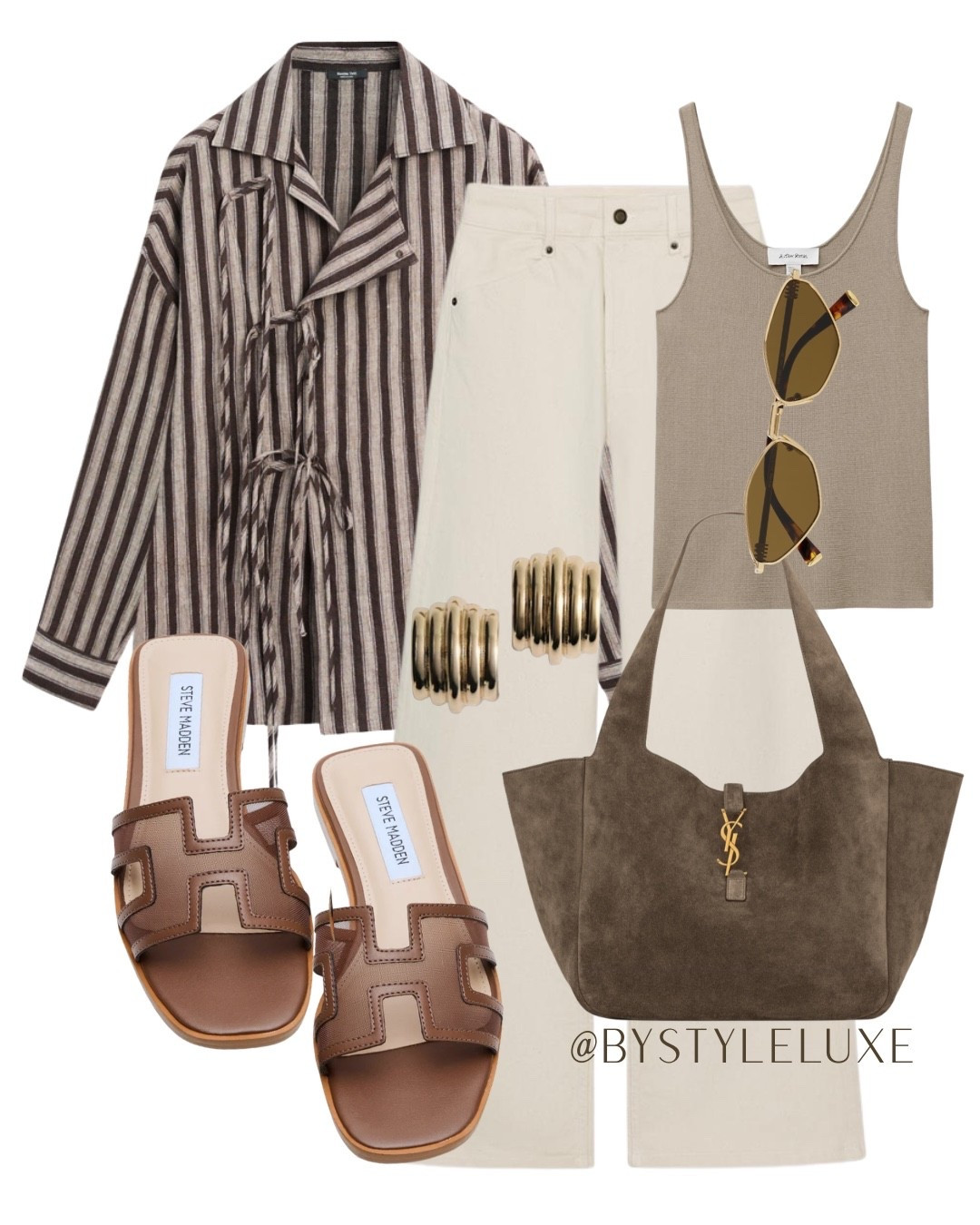 STRIPE SHIRT - This tie striped shirt is so gorg and is perfect for everyday or wearing it over a bikini/swimsuit on holiday 

#shirt #jeans #springoutfit 

#LTKsummer #LTKjeans #LTKspring