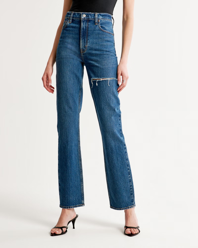 Ultra High Rise 90s Straight Jean | Abercrombie & Fitch (US)