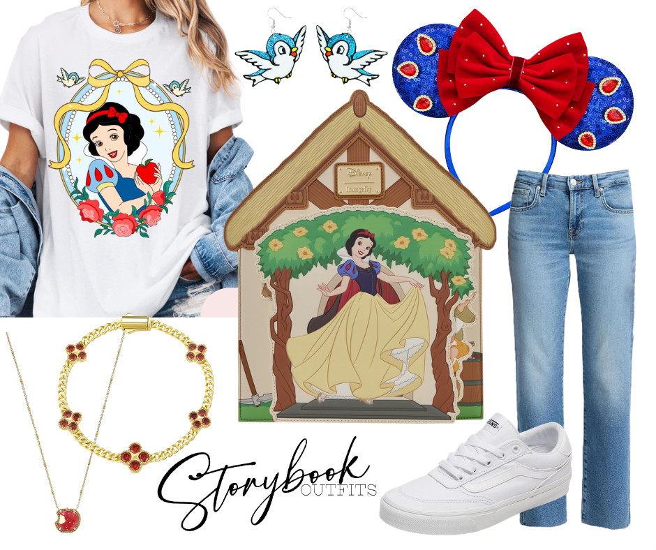 A little fairytale magic for your park day.

Snow White inspired style with cozy cottage vibes and classic princess charm! 

 #LTKTravel