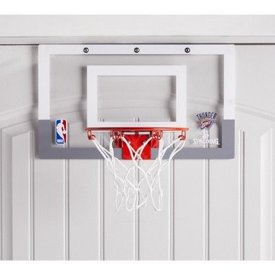 Spalding NBA Slam Jam Over-The-Door Team Edition Basketball Hoop | Target