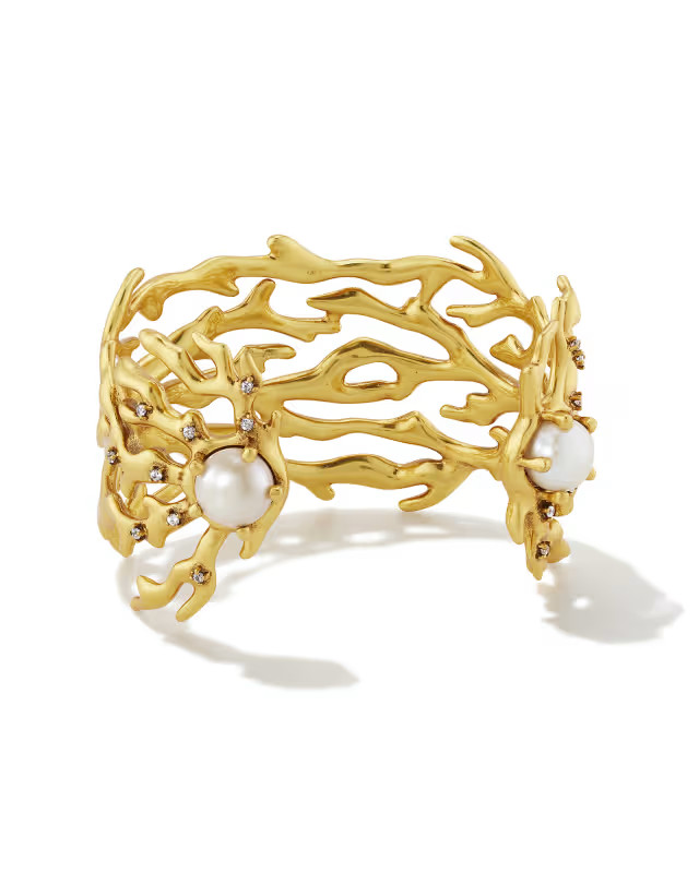 Shea Statement Cuff Bracelet in Vintage Gold | Kendra Scott