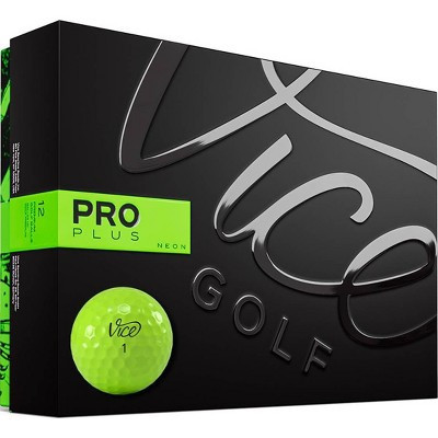 Vice Pro Plus Golf Balls Lime - 12pk: Rubber Core, Urethane Cover | Target