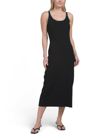 Whipstitch Knit Maxi Dress For Women, Nylon/Polyester/Wool | TJ Maxx