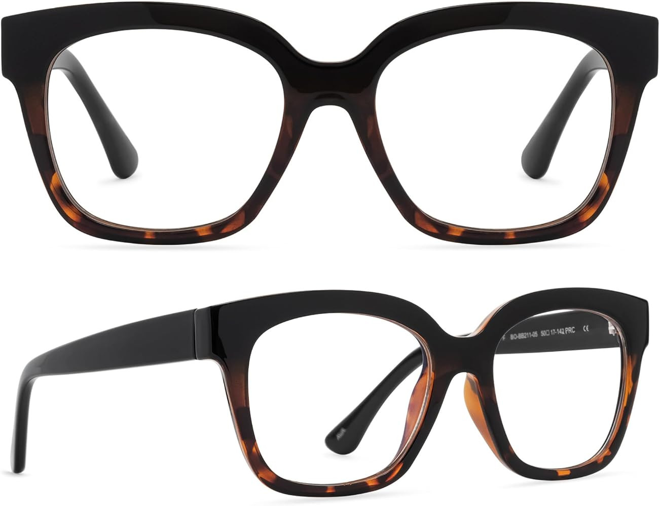 DIFF Ava Designer Oversized Square Lightweight Blue Light Readers for Women | Amazon (US)