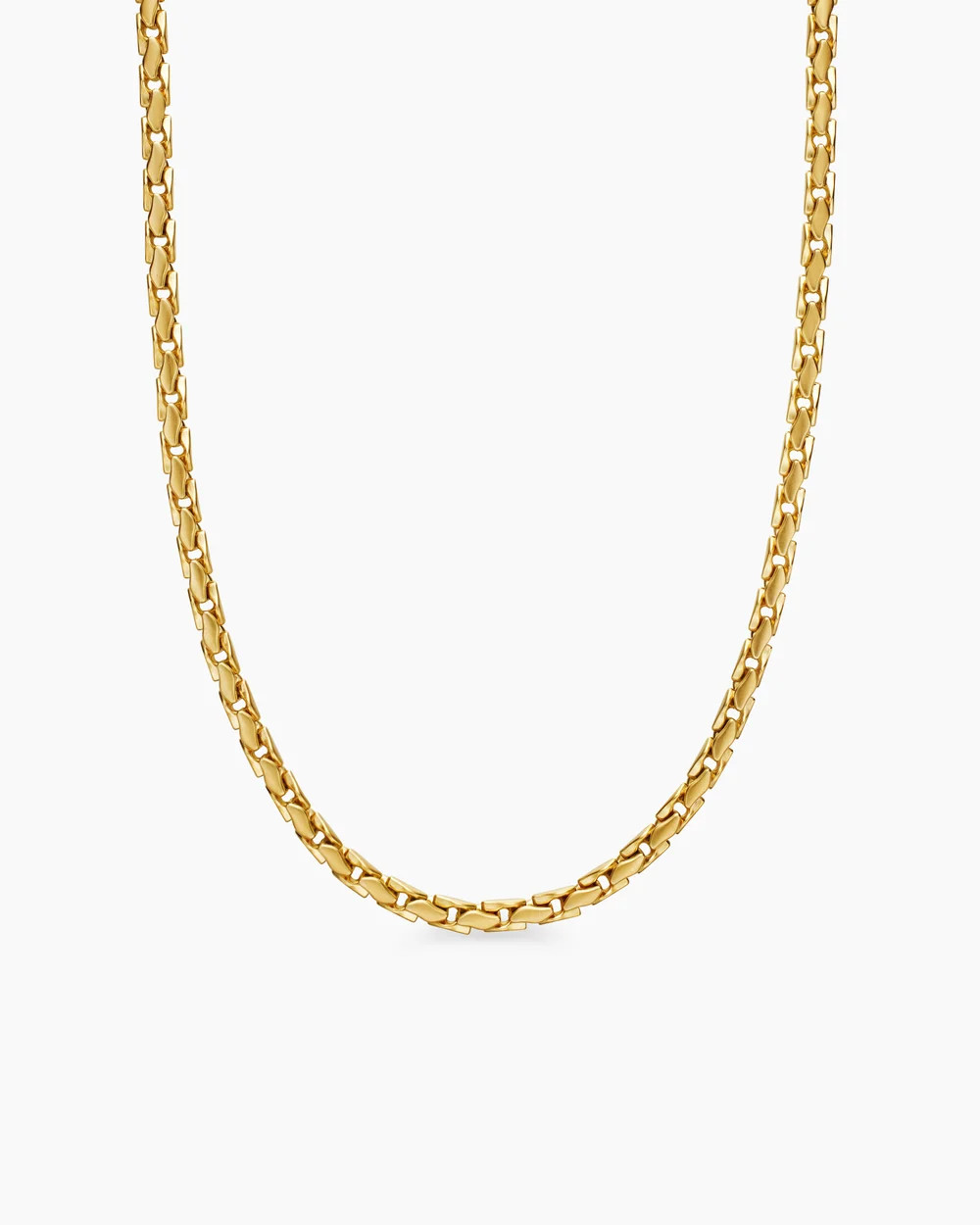 David Yurman | Fluted Chain Necklace in 18K Yellow Gold, 5mm | David Yurman