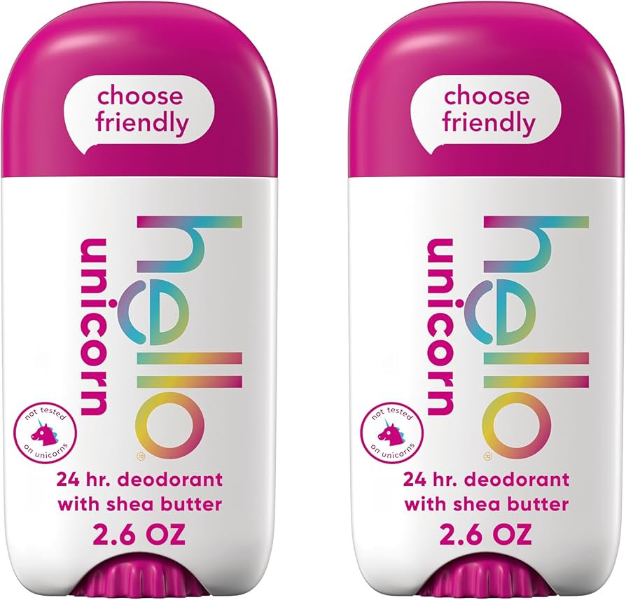 hello Unicorn Aluminum Free Deodorant for Women, Girls, Safe for Kids, Dermatologically tested, N... | Amazon (US)