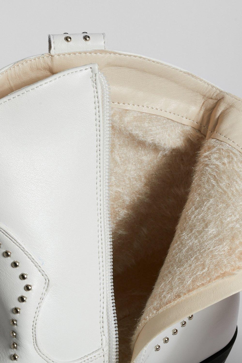 Stud Detail Western Cowboy Boots | Boohoo.com (US & CA)