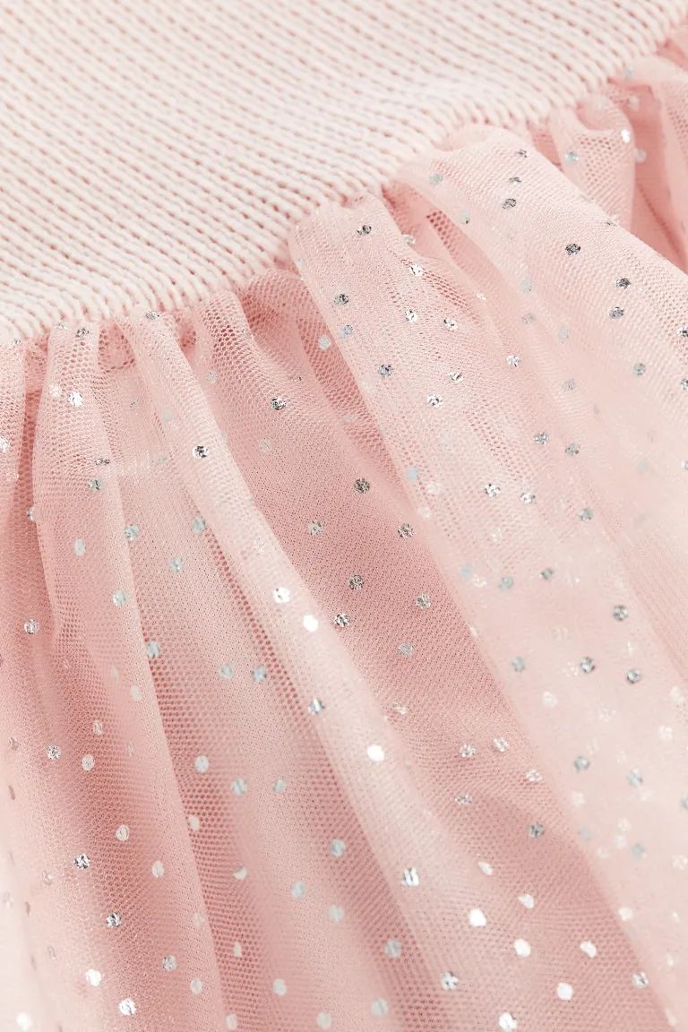Dress with Tulle Skirt - Light pink - Kids | H&M US | H&M (US + CA)
