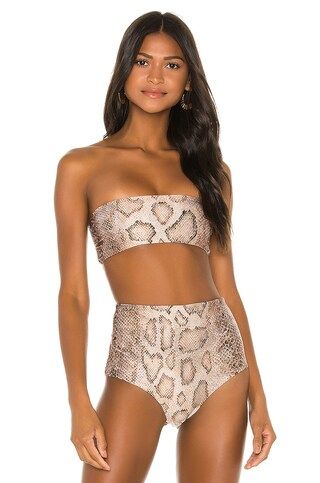 Mara Hoffman Abigail Bikini Top in Sand Multi from Revolve.com | Revolve Clothing (Global)