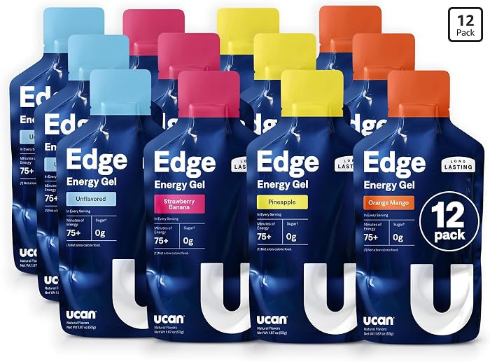 UCAN Edge Energy Gel Shots, Variety Pack (12, 2 Ounce Packets) for Running, Training, Workouts, F... | Amazon (US)