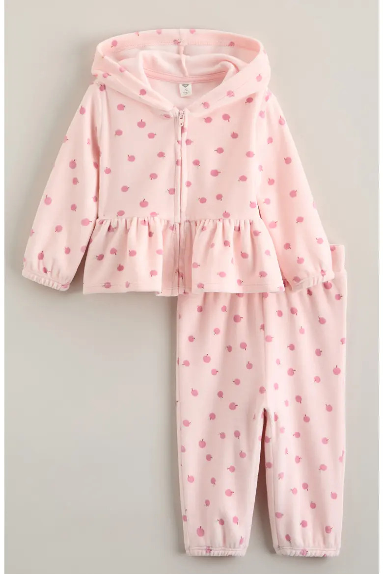 Velour Zip Hoodie & Pants Set (Women) | Nordstrom | Nordstrom
