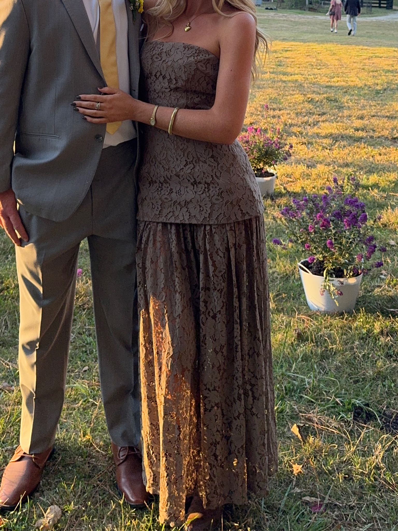 Brown Lace maxi dress🤎 perfect for a fall wedding 

#LTKSeasonal #LTKWedding #LTKFindsUnder100