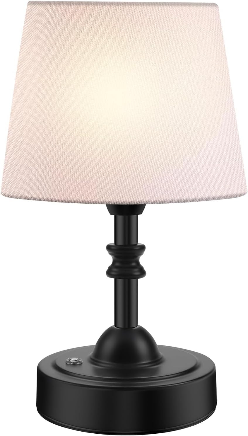 Portable Cordless Table Lamp, 5000mAh Rechargeable Battery Operated Bedside Lamps, 3-Level Dimmab... | Amazon (US)