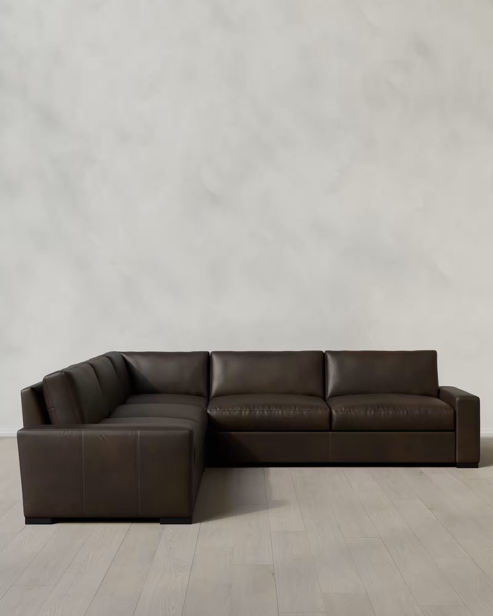 Bruno Leather L-Sectional | Quince