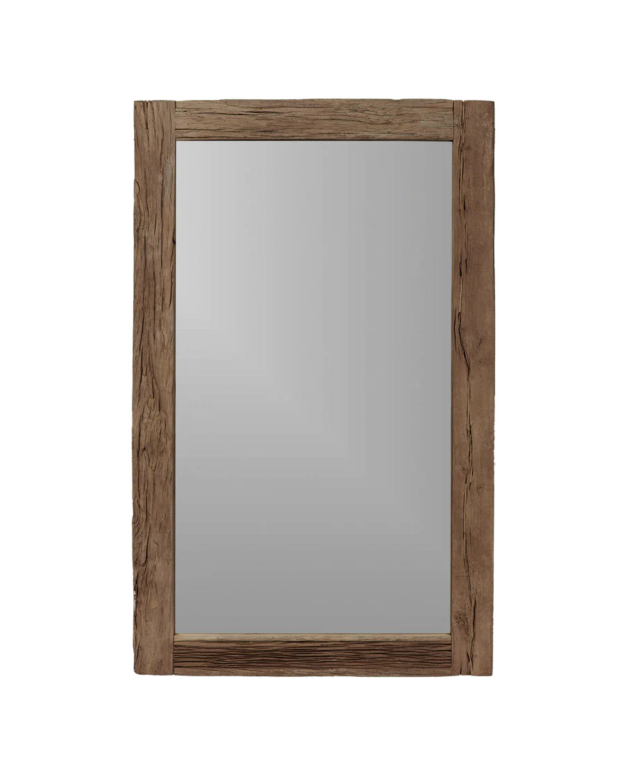 Olive Ateliers Reclaimed Acacia Mirror - Bleached from India | Olive Ateliers
