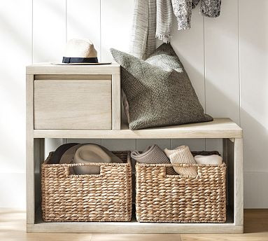 Cayman Entry Bench | Pottery Barn | Pottery Barn (US)