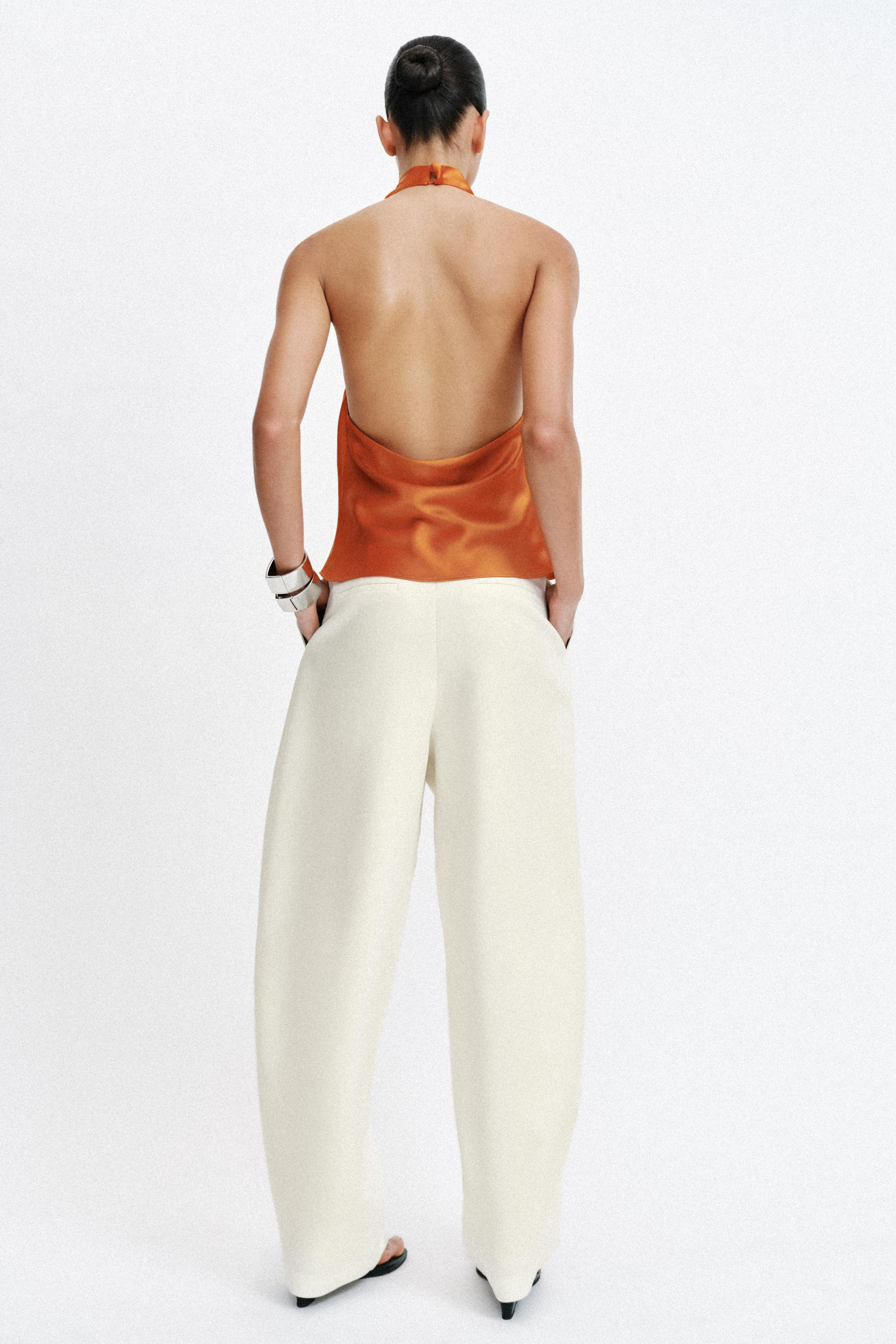 SATIN HALTER TOP | Zara UK
