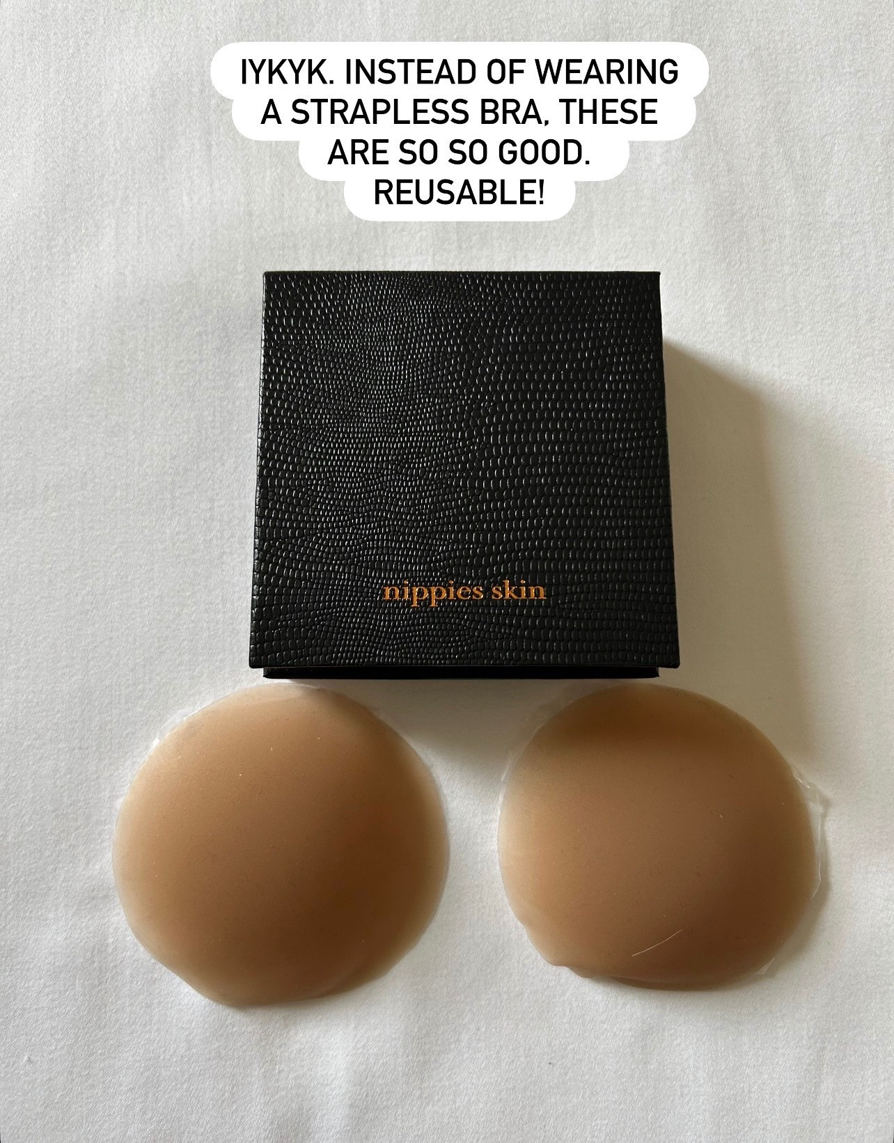 Love wearing these instead of a bra! Reusable !

#LTKOver40 #LTKgrwm