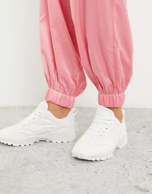 ASOS DESIGN Dominic chunky trainers in white | ASOS (Global)