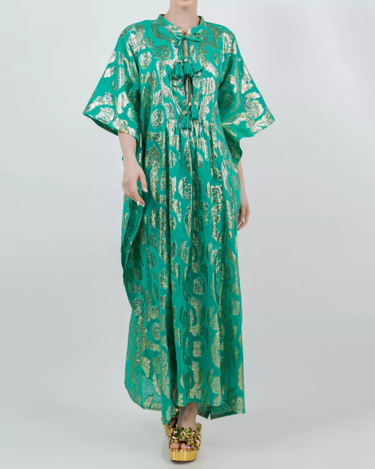 Palm Springs Sparkle Caftan Maxi Dress | Belk