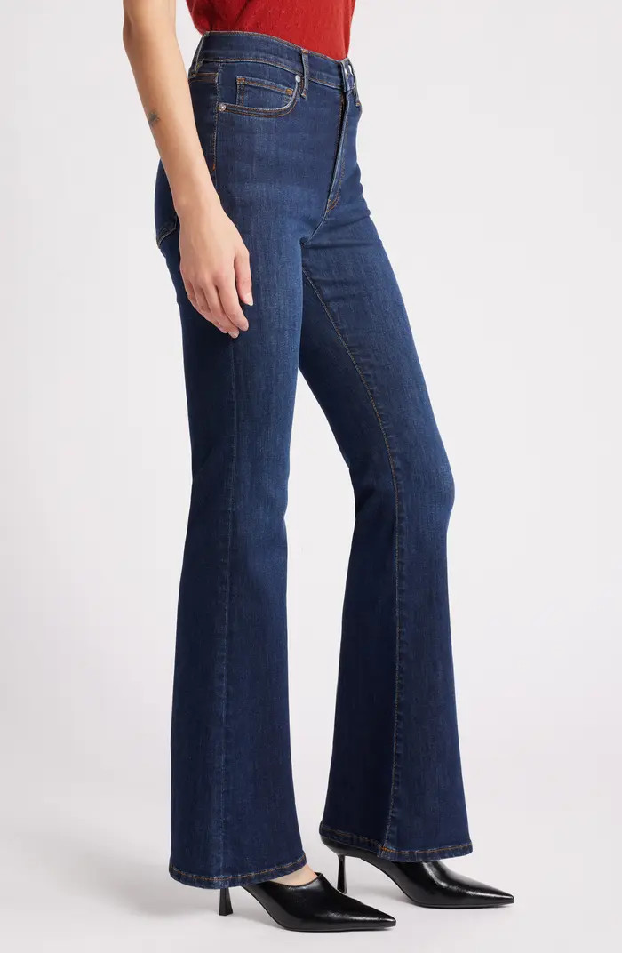 Le Easy High Waist Flare Jeans | Nordstrom