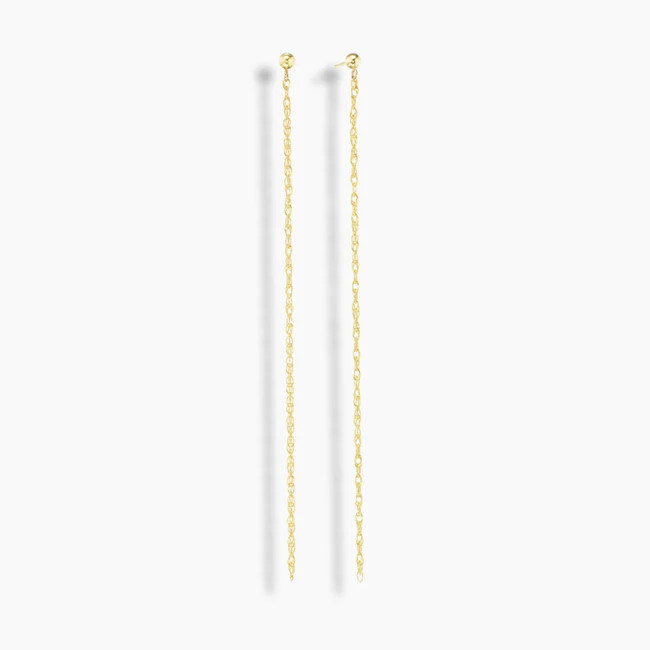 Gold Chain Duster Earrings | KBH Jewels LLC
