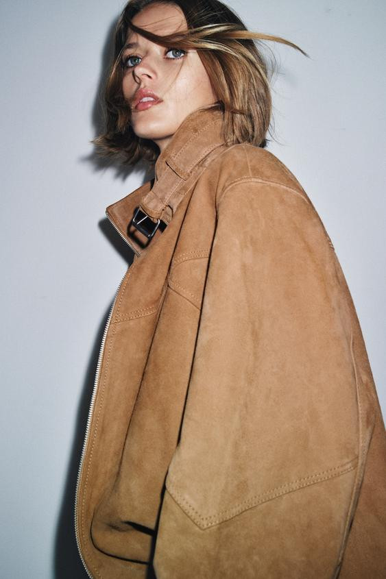 SUEDE LEATHER JACKET ZW COLLECTION LIMITED EDITION | Zara UK