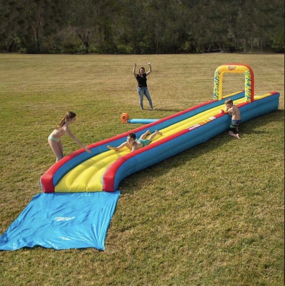 Wham-O 32ft Constant Air Slip \u2018N Slide Inflatable Water Slide with Blower | eBay | eBay US