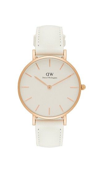 Daniel Wellington Petite Bondi 32mm Watch in White & Rose Gold | Revolve Clothing (Global)