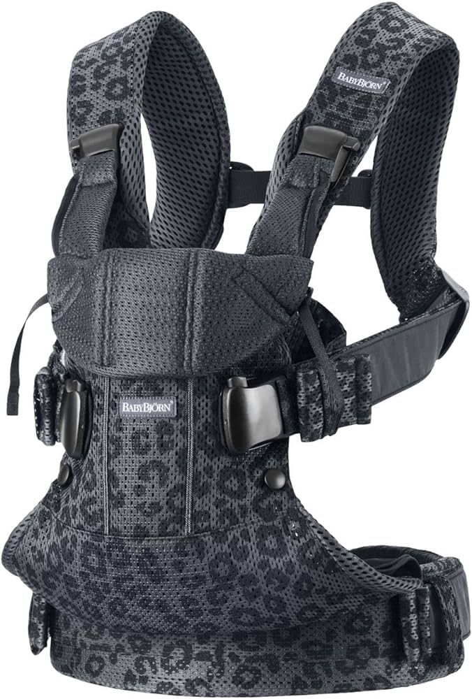 BabyBjörn Baby Carrier One Air, 3D Mesh, Anthracite/Leopard | Amazon (US)