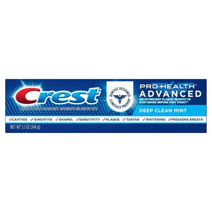 Crest Pro-Health Advanced Deep Clean Mint Toothpaste - 5.1oz | Target