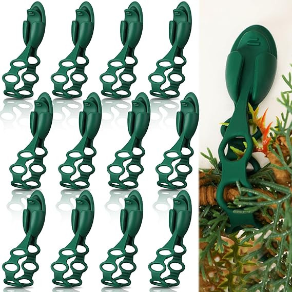 12 Pack Christmas Garland Ties Garland Hangers for Mantle Christmas Stocking Holder Stretchable R... | Amazon (US)