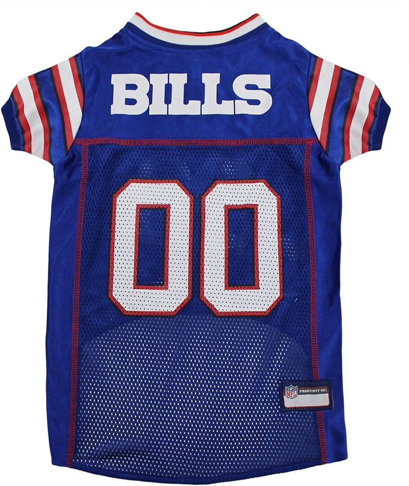 Pets First Buffalo Bills Dog Jersey, X-Large, Buffalo Bills Colors, Poly-mesh and Satin, Pull On,... | Amazon (US)