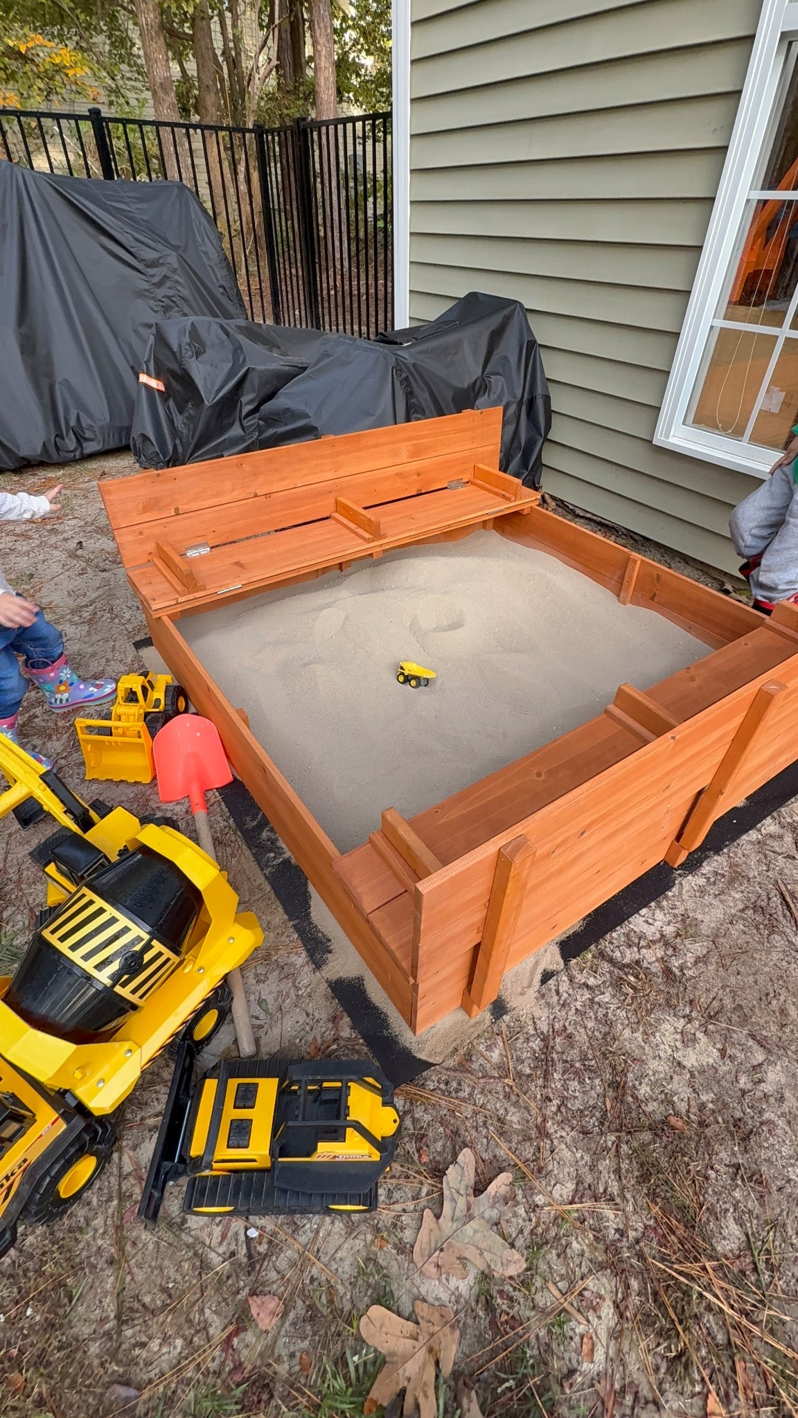 Sand box that has a cover that converts into seats! 

#LTKHoliday #LTKCyberWeek #LTKGiftGuide