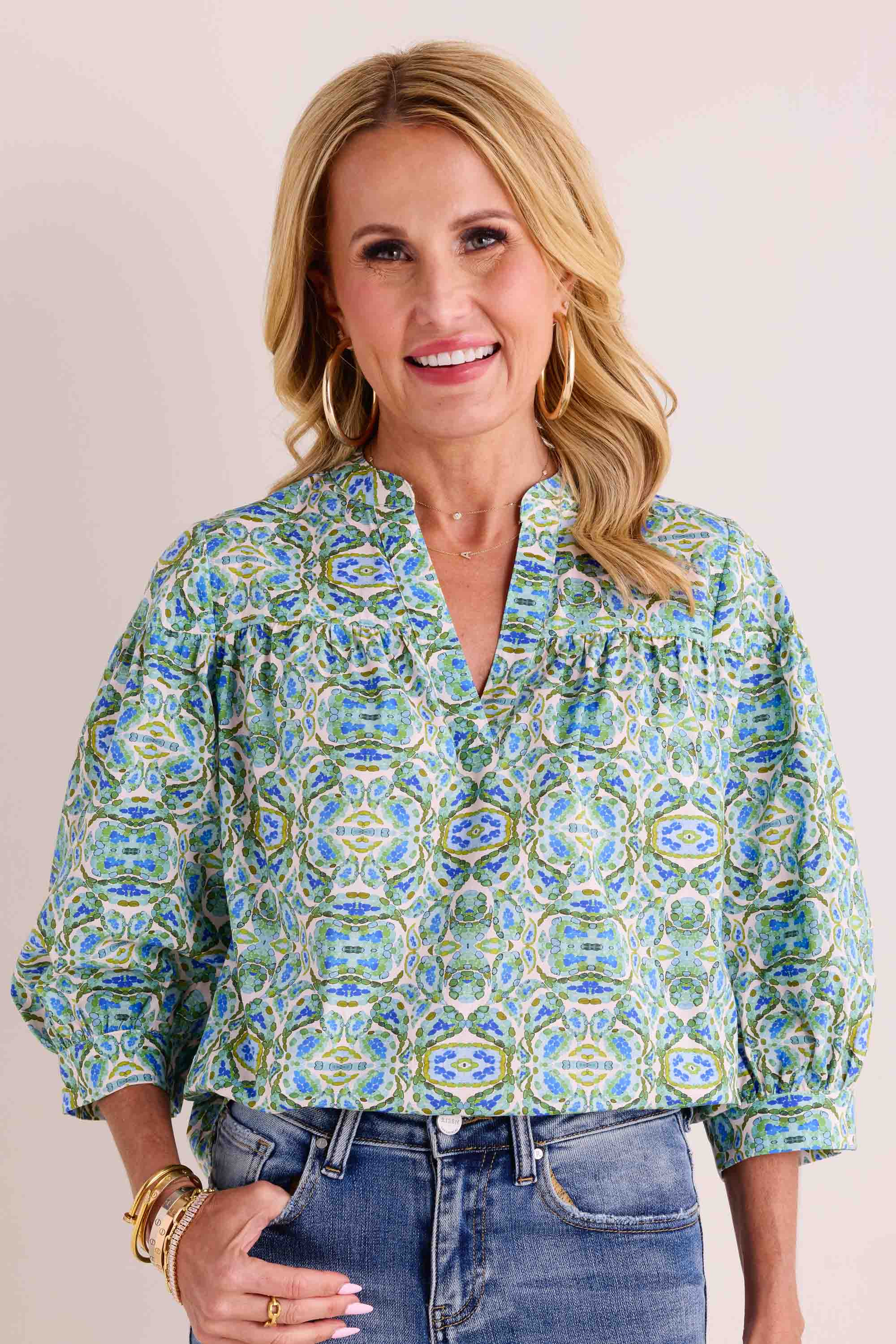 Kemble Top- Green | Avara