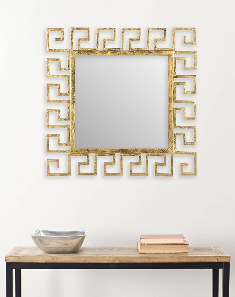 Safavieh Home Collection Calliope Greek Key Mirror, Antique Gold | Amazon (US)