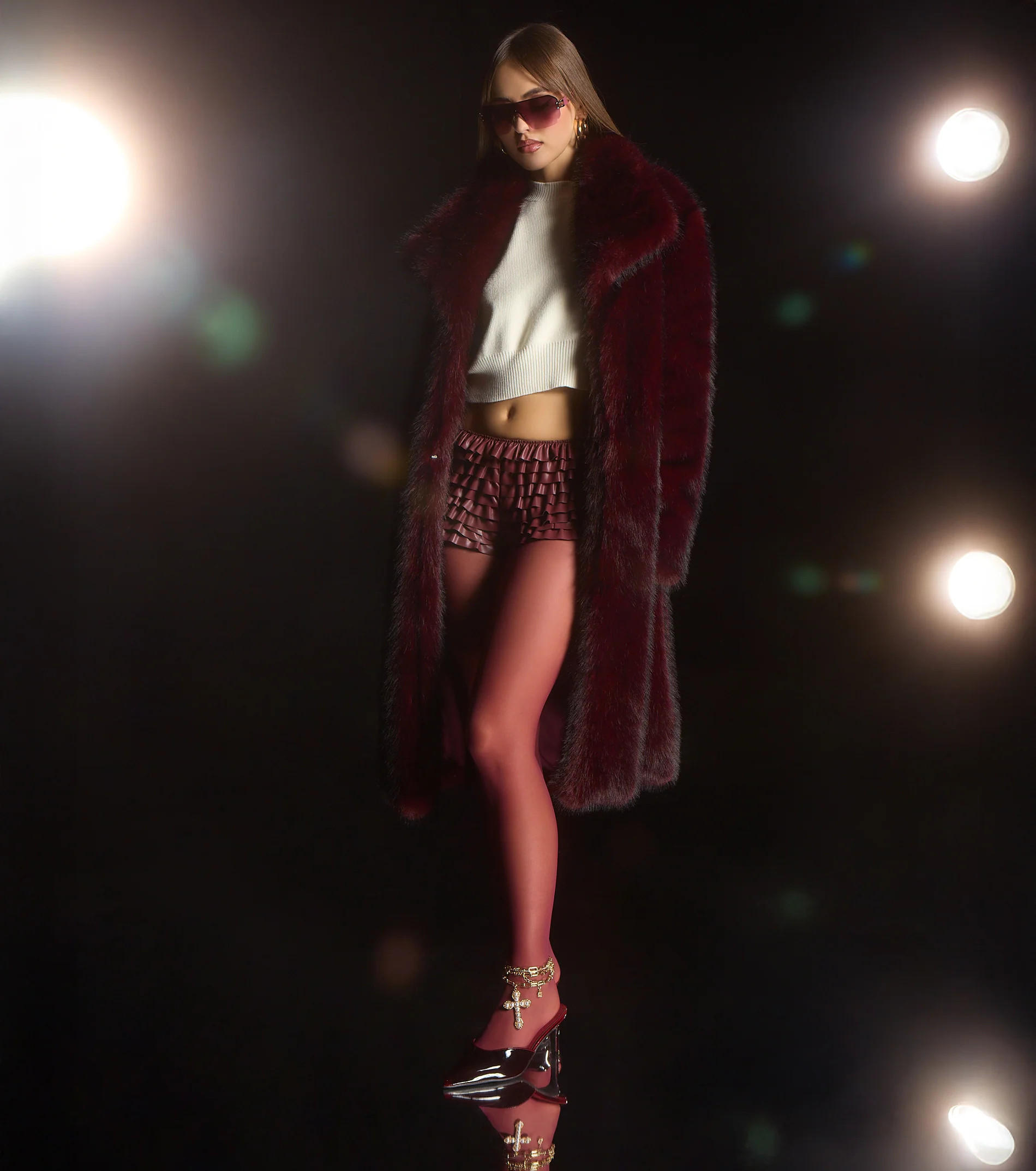 Luxe Look Long Faux Fur Coat | Windsor Stores