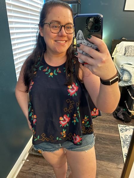Love this new Free People tank so much! I sized up to a large and it fits perfectly. It comes in a white and cream motif, too, which I might need to order for myself, too! I love the embroidery detail and the length so much  

Follow my shop @catsandcoffeebycc on the @shop.LTK app to shop this post and get my exclusive app-only content!

#liketkit #LTKSeasonal #LTKVideo #LTKmidsize
@shop.ltk
https://liketk.it/4zyAy

#LTKmidsize #LTKstyletip #LTKSeasonal