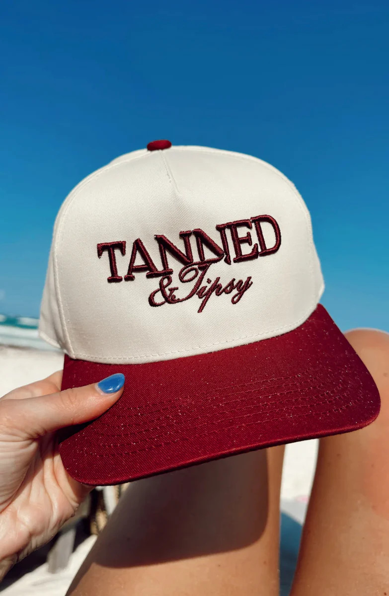 Tanned & Tipsy Trucker Hat | Apricot Lane Boutique
