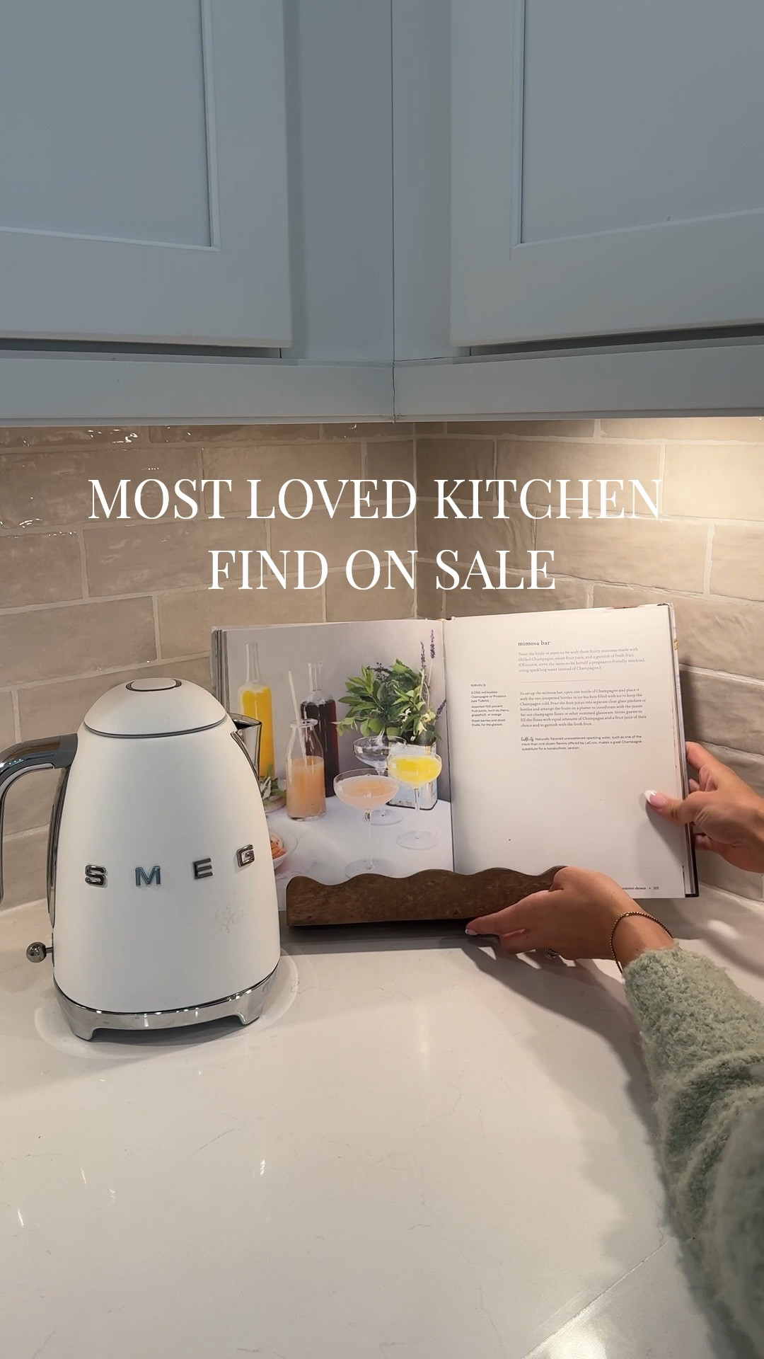 
This scalloped cookbook holder is finally on sale 🤍 One of my favorite little kitchen upgrades.

#kitchendecor #kitchenfinds #kitcheninspo #cookbookholder

#LTKHome