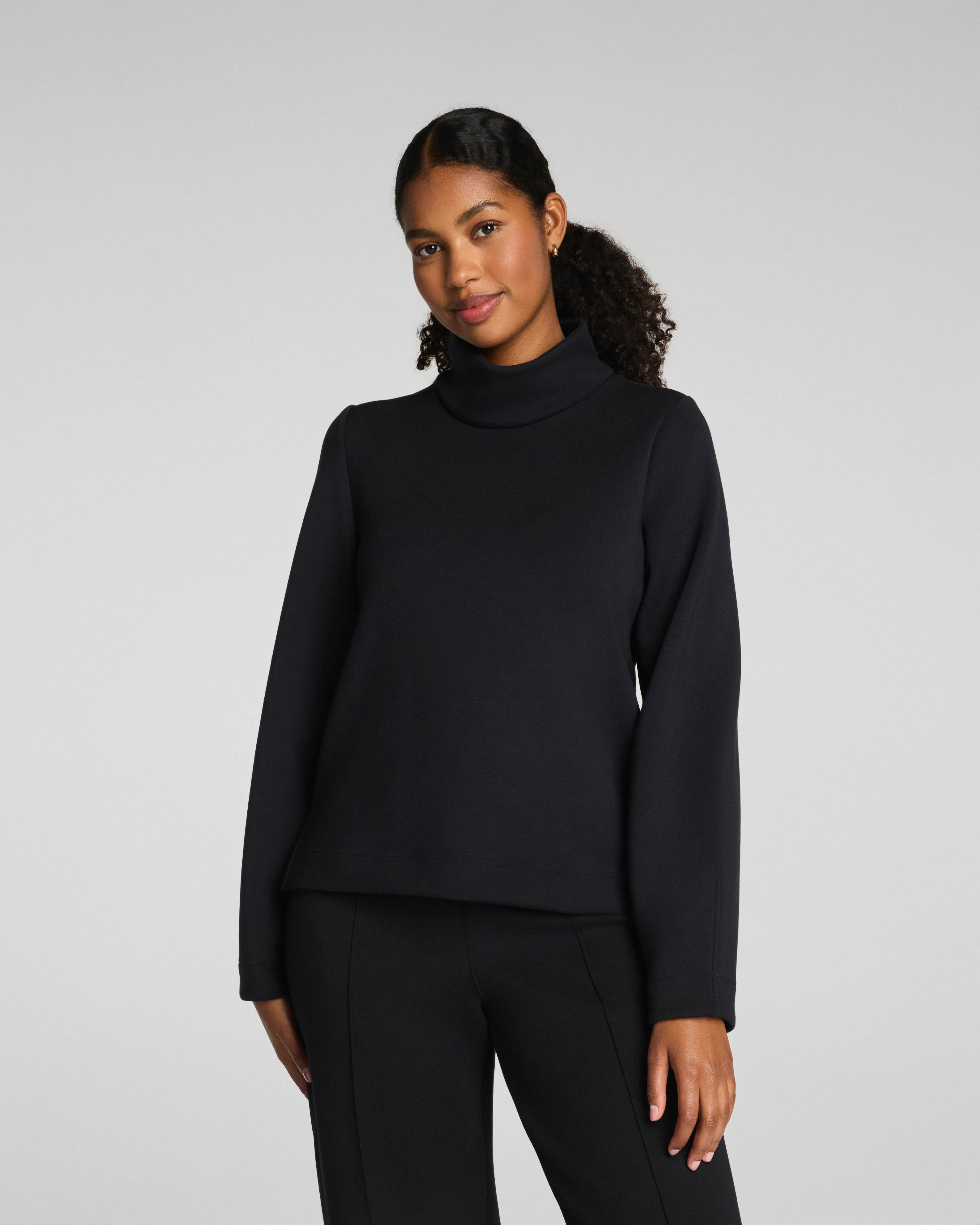 Spanx Women's SPANX AirEssentials Luxe Turtleneck in Black | Spanx