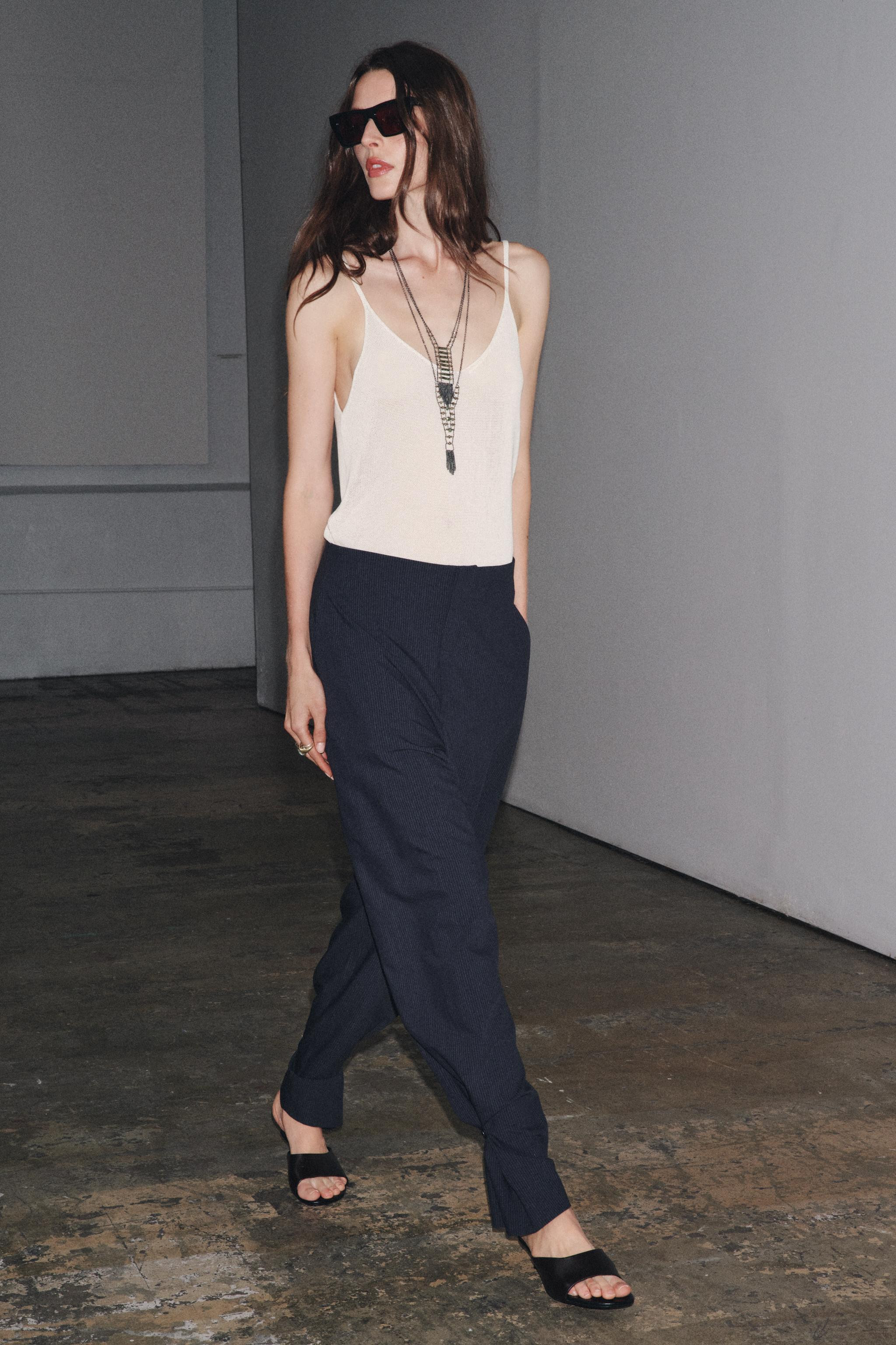 KNITTED STRAPPY TOP | Zara UK