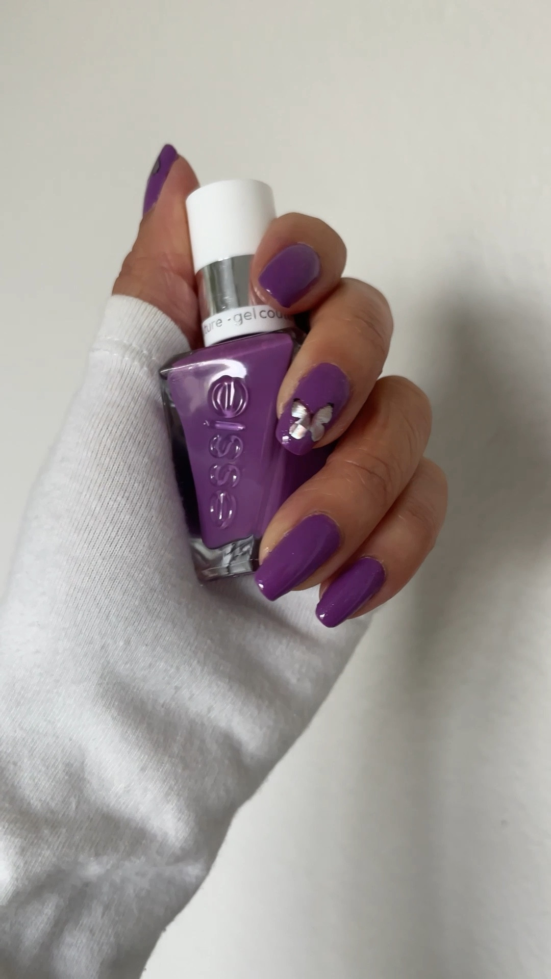Pretty purple nails 💅  easy butterfly nail art

#LTKBeauty #LTKFestival #LTKSaleAlert