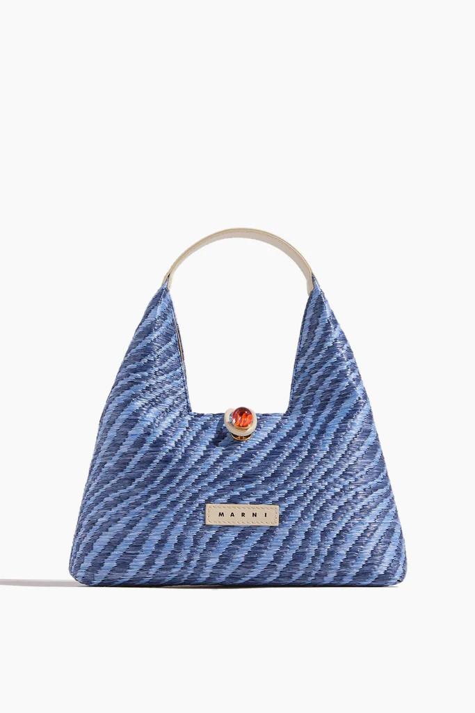 Trapeze Mini Top Handle Bag in Vivid Blue | Hampden Clothing